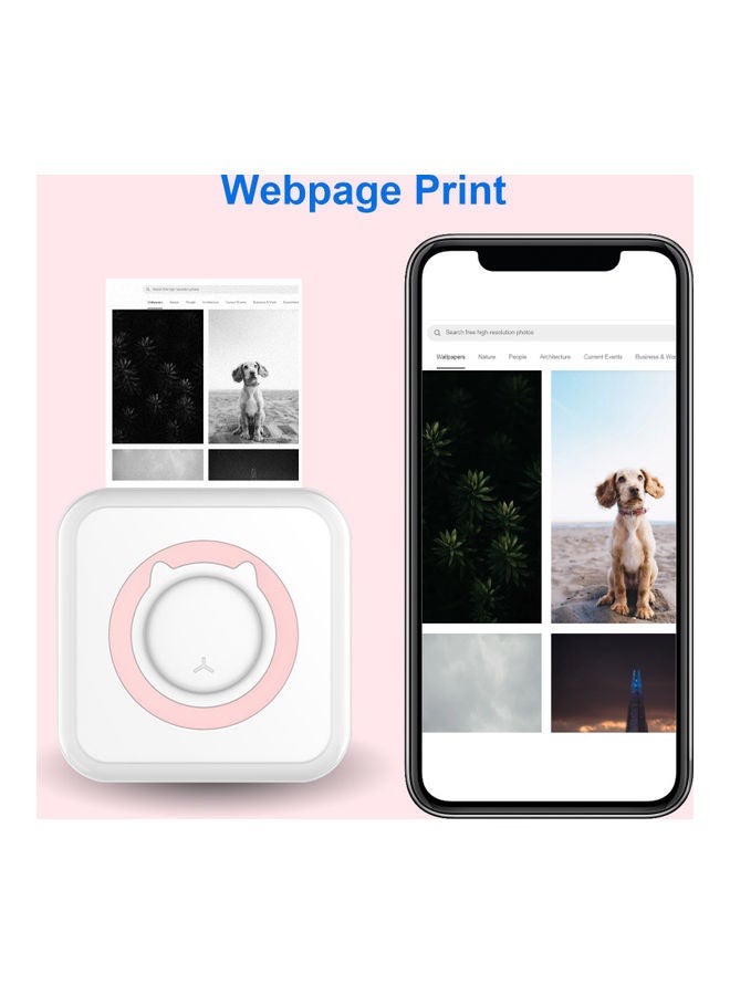 Portable Mini All-In-One Photo Printer White - Image 5